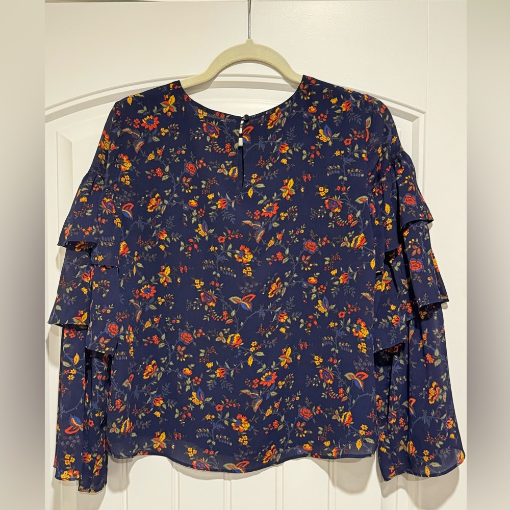 Madewell ruffle sleeve top